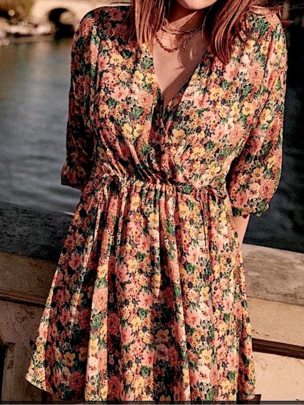 Sezane Pat floral mini dress